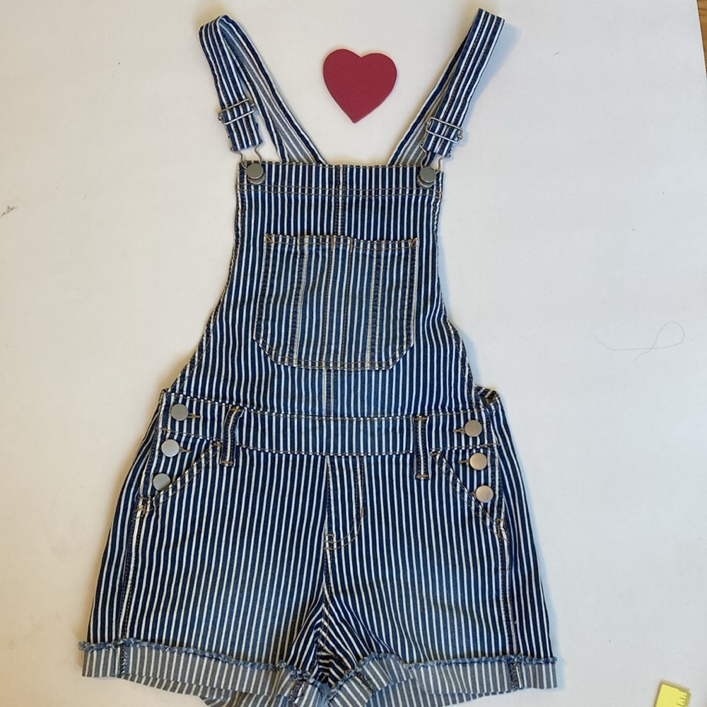 No boundaries short bib overalls relaxed fit XS - Picture 2 of 13